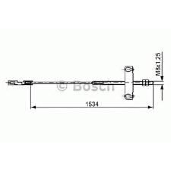 BOSCH 1987482195 El Fren Teli Orta Ford Transit 2.0Dı 2.0TDCI 2.3 16V 2.4Dı 00-06 1534Mm 