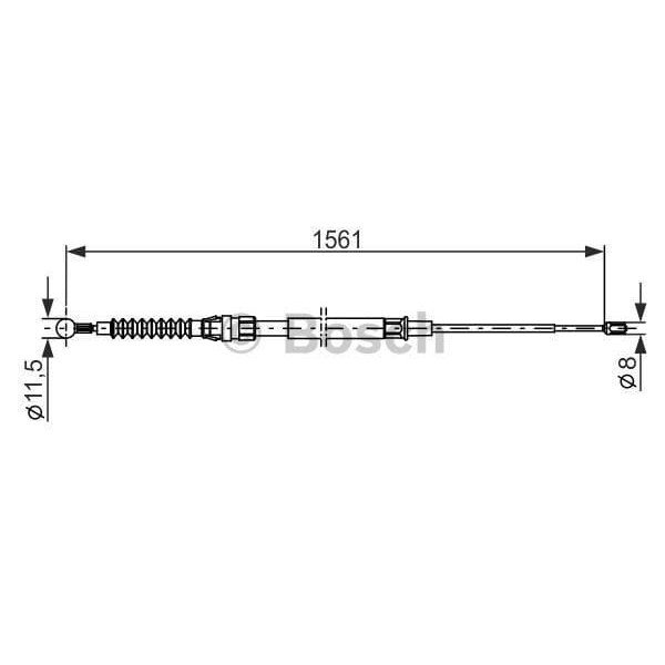 BOSCH 1987482264 Fren Teli 1561 Mm
