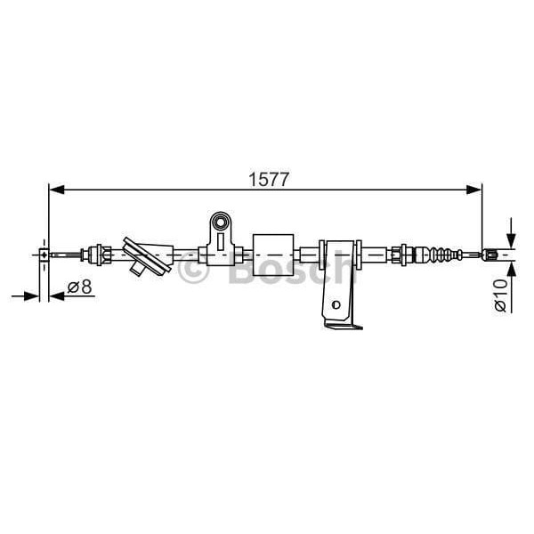 BOSCH 1987482286 El Fren Teli Sağ Doblo Cargo 1.3Jtd 1.4İe 1.9Jtd 05-