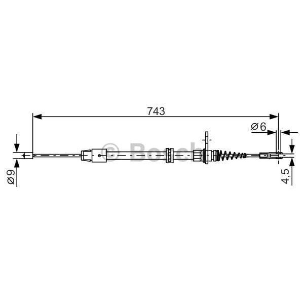 BOSCH 1987482329 Fren Teli 743 Mm