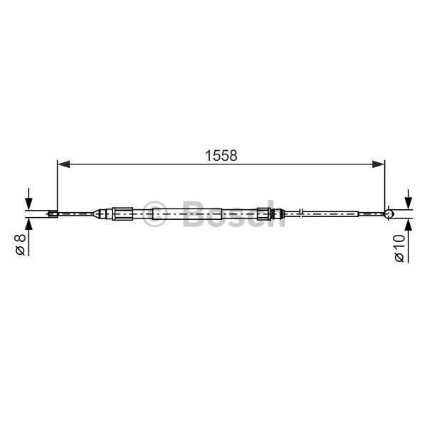 BOSCH 1987482368 Fren Teli 1558 Mm