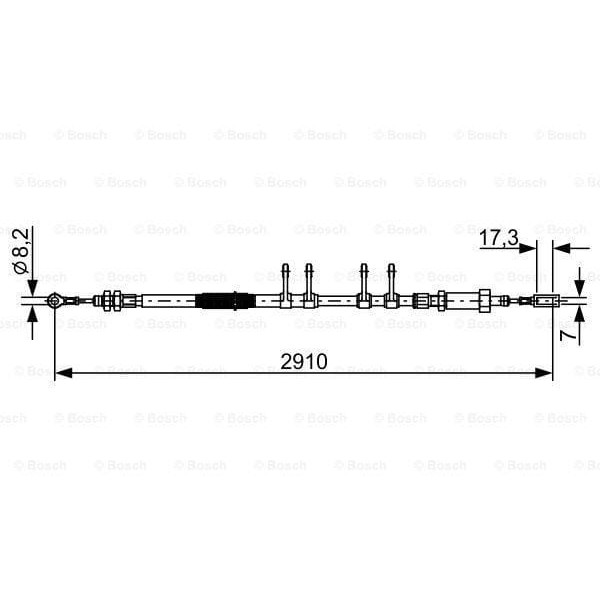 BOSCH 1987482447 Fren Teli 2910 Mm