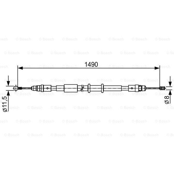BOSCH 1987482553 Fren Teli 
