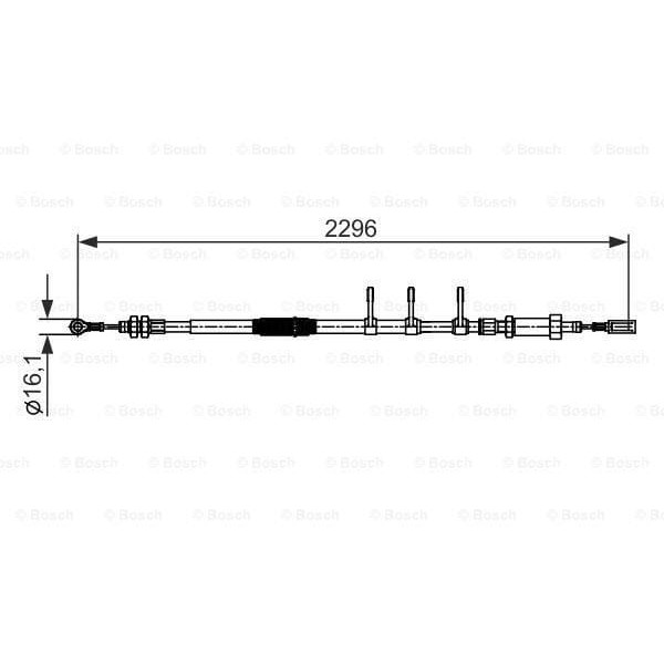 BOSCH 1987482595 Fren Teli 