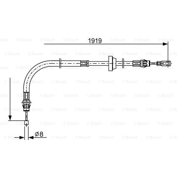 BOSCH 1987482710 Fren Teli