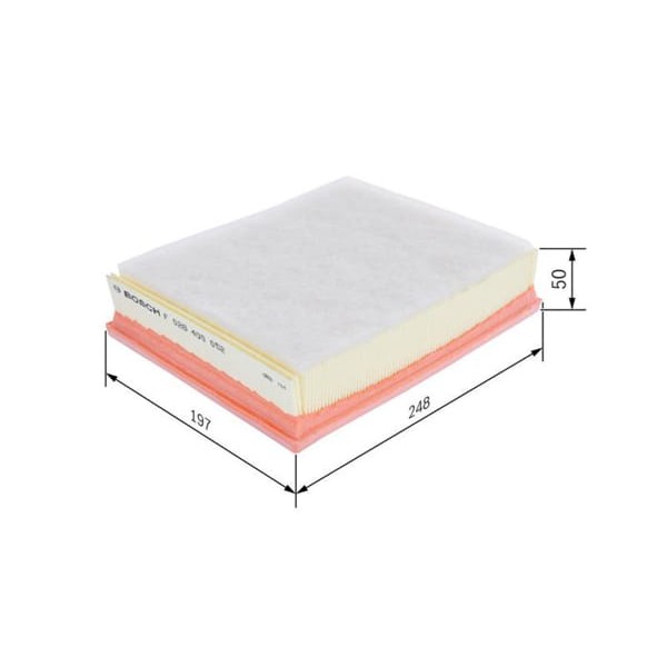 BOSCH F026400052 Hava Filtresi Laguna III 07- Latitude 11- 1.5 DCI 780 2.0 DCI M9R 