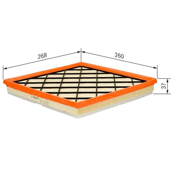 BOSCH F026400217 Hava Filtresi Astra J 09- Astra J Zafira C Cascada 13- / Cruze 09- 1.3 1.7Dı 1.7 Cd 