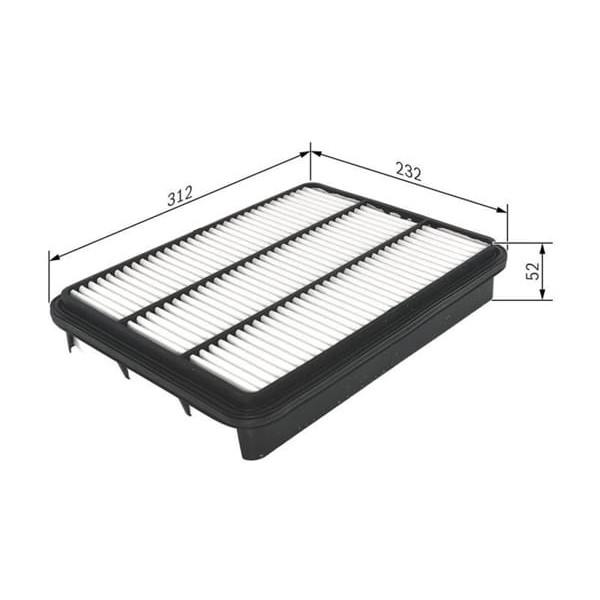 BOSCH F026400225 Hava Filtresi Land Cruiser 01-12 3.0 D4D