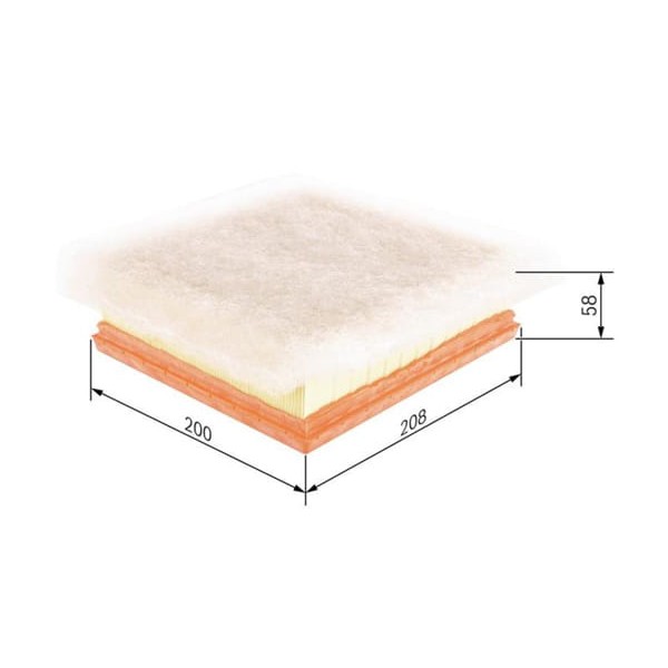 BOSCH F026400235 Hava Filtresi Merıva 10- 1.4 1.3 Cdtı 1.7 Cdtı 