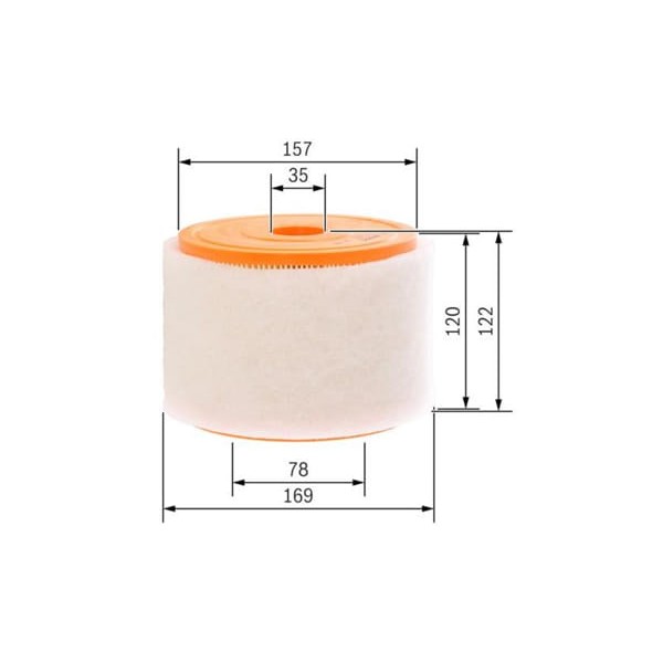 BOSCH F026400289 Hava Filtresi A6 11- 2.0 TDI 2.0 Tfsı