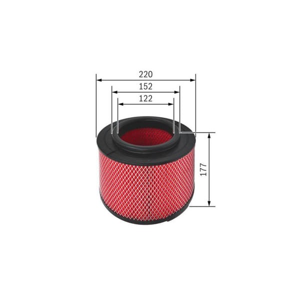 BOSCH F026400344 Hava Filtresi Ranger 06- / Hilux Vigo 06- / Mazda Bt-50 06- 3.0 D4D 