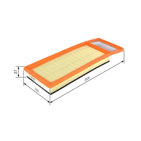 BOSCH F026400346 Hava Filtresi 500 09- Linea Egea 15- Doblo 10- Yeni Model Fiorino 07- Qubo 08- Pand