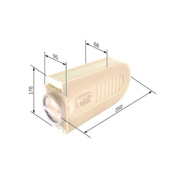 BOSCH F026400432 Hava Filtresi Mercedes W204 W212 W221 W166 W222 11- 