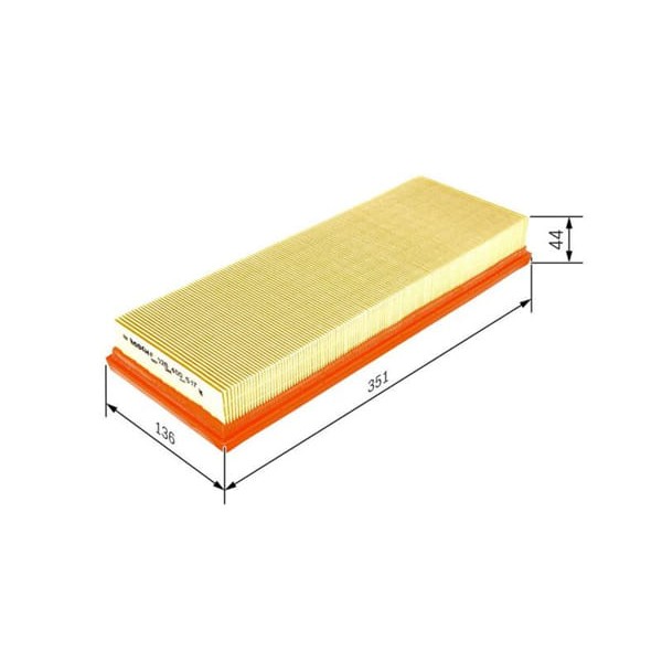 BOSCH F026400517 Hava Filtresi 208 308 II 08- 3008 5008 C3 C4 Ds3 1.2 14-