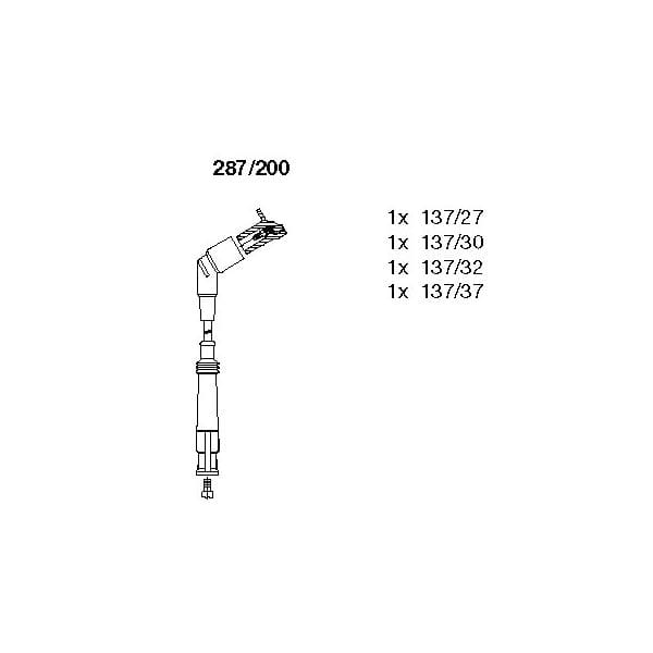 BREMI 287200 Buji Kablo Takımı E-36/M-43 Zef 1183 