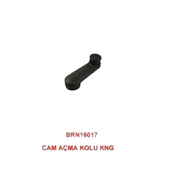 BARAN 17-S Cam Açma Kolu CLIO-Kng-Megane-Logan Siyah