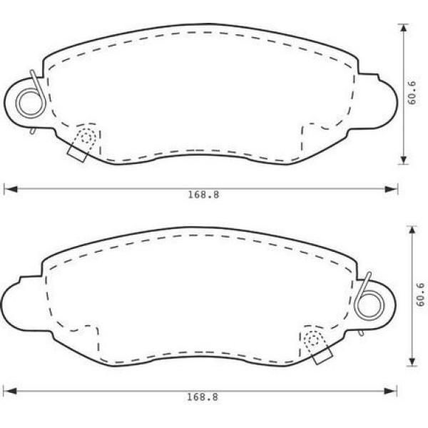 BESER 3784 Fren Balatası Ön Transit V184