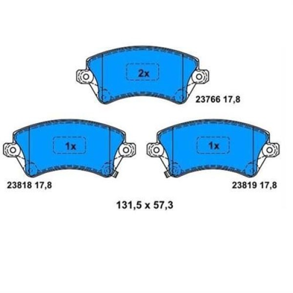 BESER 3817 Fren Balatası Ön Corolla 03-07 Vvtı 