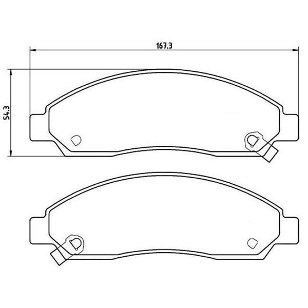 BESER 3886 Ön Balata D-Max 08- 4×2D-Max 08- 4×4D-Max 12- 2,5 