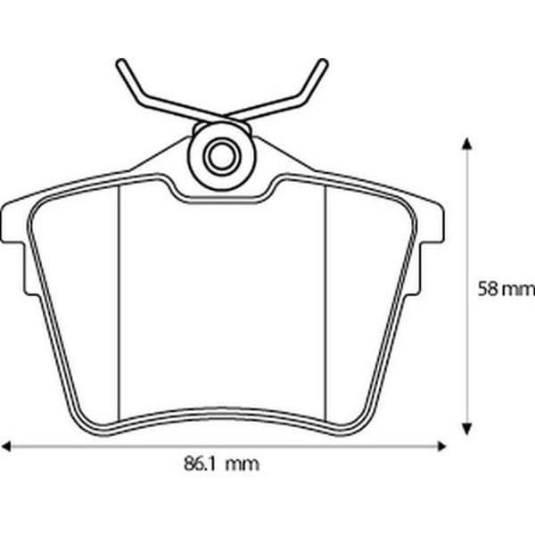 BESER 3946 Fren Balatası Arka 407 04- 607 00- / C5 08- 