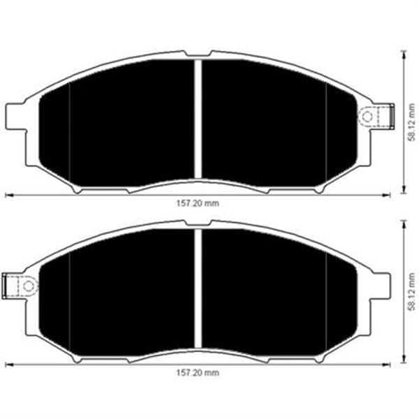 BESER 3952 Fren Balatası Ön Navara 04-10 Pathfınder 05-11 