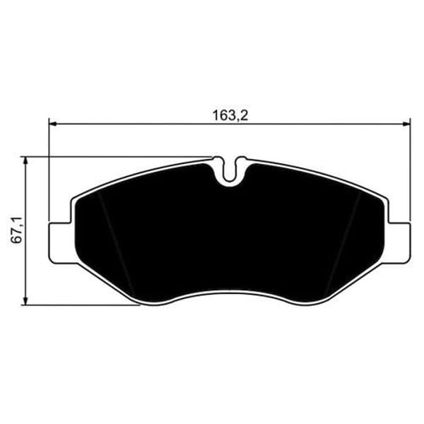 BESER 3965 Fren Balatası Ön Daily III 99- Daily IV 07- Daily V 11- Daily VI 14- 