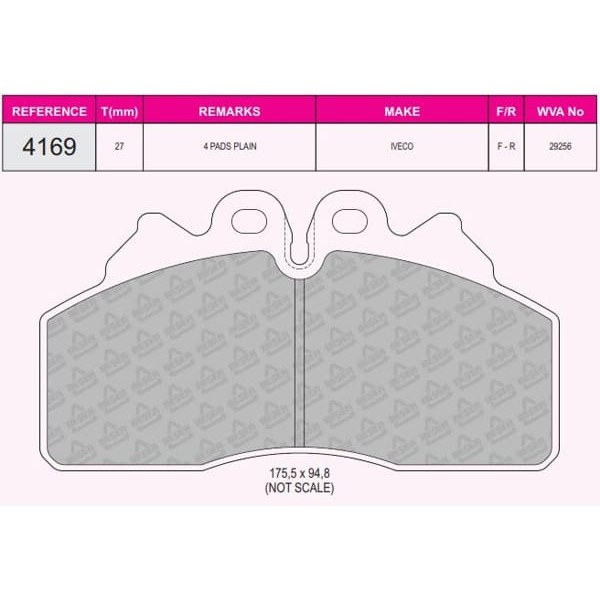 BESER 4169 Fren Balatası Ön Arka Iveco Euro Cargo Tector 08