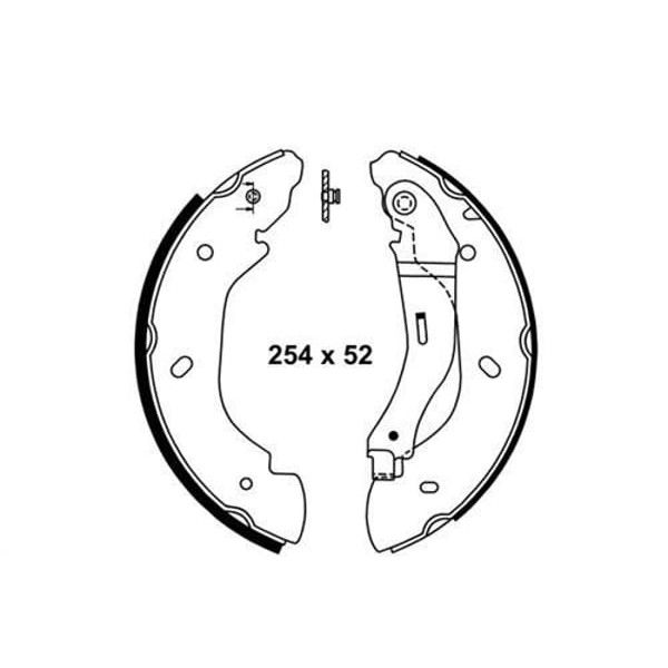 BESER BS21521 Kampana Balata Transit Tourneo 06-14 Transit V184 Önden Cekıslı 250X52