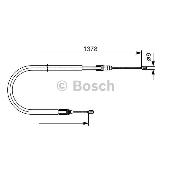 CAVO 1302700 El Fren Teli Arka Sol CLIO II 01- 1.5 DCI
