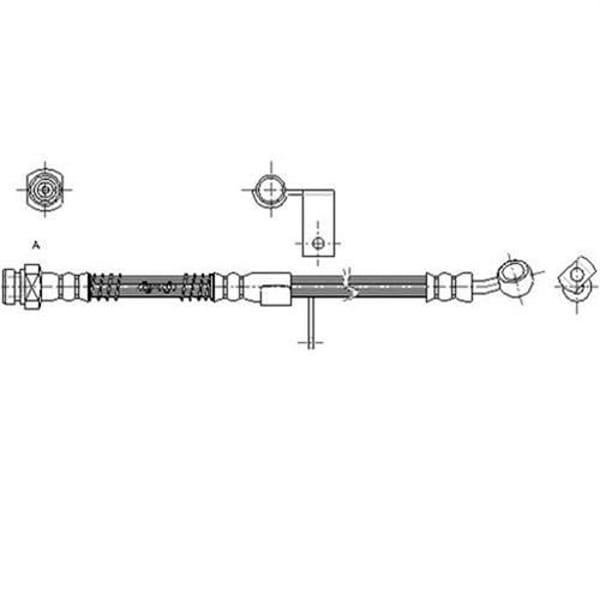CAVO C900462A Fren Hortumu Sol Ön Accent II 00-05