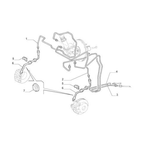 CAVO C901030A Fren Borusu Doblo 01- 