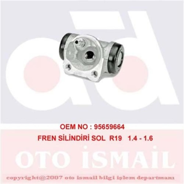 CIFAM 101-599 Fren Silindiri Sol R19 / Ax 86- 19,05Mm