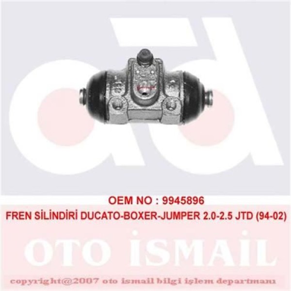 CIFAM 101-634 Fren Silindiri Ducato 94-02 / Boxer 94-02 / Jumper 94-02 25.4Mm 