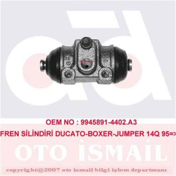 CIFAM 101-635 Fren Silindiri 14Q Ducato 94-06 / Boxer 94-06 / Jumper 94-06 27,00Mm