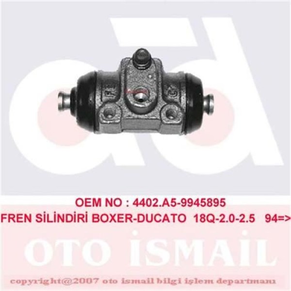 CIFAM 101-636 Fren Silindiri 18Q Ducato 94-06 / Boxer 94-06 / Jumper 94-06 28,6 Mm 
