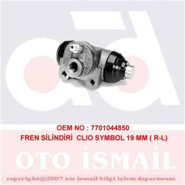 CIFAM 101-743 Fren Silindiri CLIO II 98- CLIO Symbol II 08- / Logan I 04- Abssız 19,05Mm 