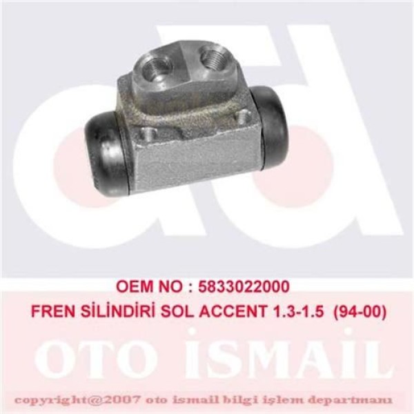 CIFAM 101-883 Fren Silindiri Sol Accent 95-00 Sonata Lantra 19,05 Mm