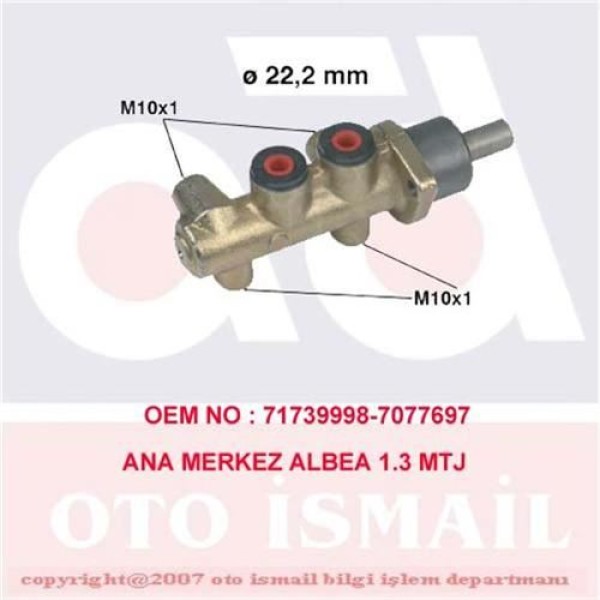 CIFAM 202-217 Fren Ana Merkezi Palio Albea Abssız 22,2Mm 