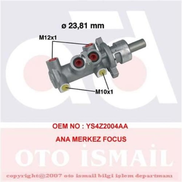 CIFAM 202-301 Fren Ana Merkezi Focus I 98- Abssız Esp Sız 23,81Mm 