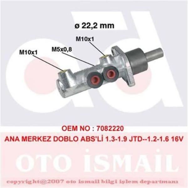 CIFAM 202-354 Fren Ana Merkezi Doblo 01-04 Absli 22,2 Mm 
