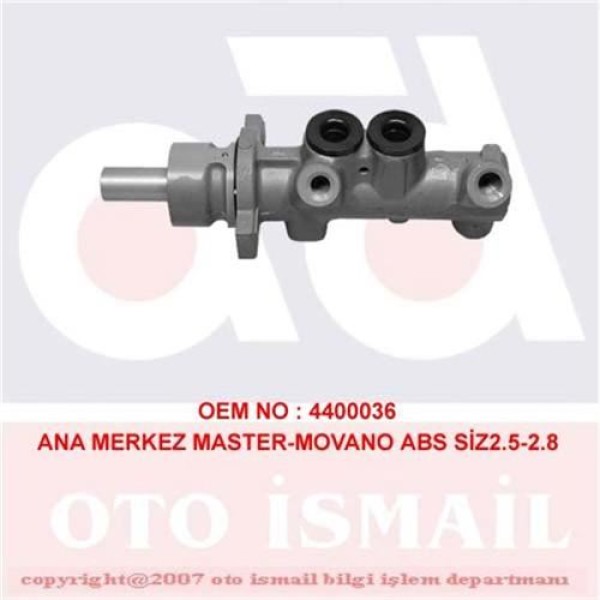 CIFAM 202-415 Fren Ana Merkezi Master II 98- / Movano A 98- / Interstar 02- Abssız 23,81Mm