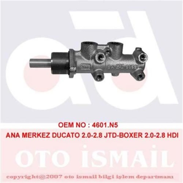 CIFAM 202-446 Fren Ana Merkezi Ducato 02- / Boxer 02- / Jumper 02- Abssız 25,4 Mm