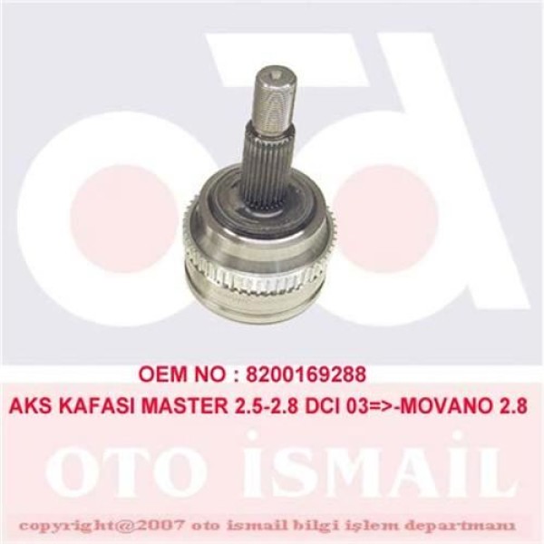 CIFAM 607-453 Aks Kafası Dış Absli 51D Master II / Movano 2.5 DCI 2.8 Dtı 28X36X64.50 