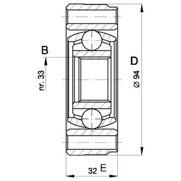 CIFAM 617-4 Aks Kafası Iç Golf IV Bora Polo Classıc Vento Caddy II / Cordoba Ibiza 1.6 Akl Aeh Aft 1