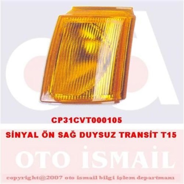 CERKEZ CVT-105 Sinyal Lambası Ön Sağ Transit T15 Duysuz 