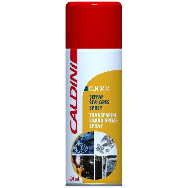 CALDINI CLN-414 Şeffaf Sıvı Gres Spreyi 400 Ml. 