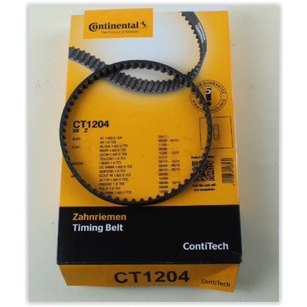 CONTITECH CT1204 Yağ Pompa Kayışı Golf6-Passat-Jetta-Amarok-Crafter 2010- 1.6-2.0 TDI (Cayb-Cayc-Cay 