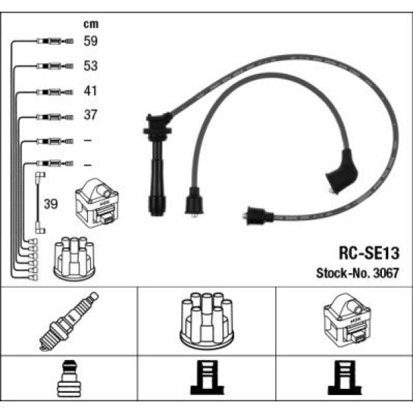 CORDEX 33710-75F00 Buji Kablosu Suzuki Alto 90-92 1,0