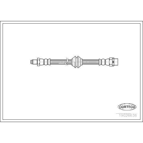 CORTECO 19026636 Fren Hortumu Ön Bmw 3 318 İs 90- 425Mm