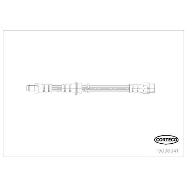 CORTECO 19036341 Fren Hortumu Arka E-70/71